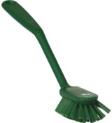 Щетка для мытья посуды средней  жесткости с ручкой и скребком, 280мм (зеленый) Vikan, арт. 42372