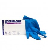 Перчатки DERMAGRIP HIGH RISK, синие.25/уп (ЧЗ)